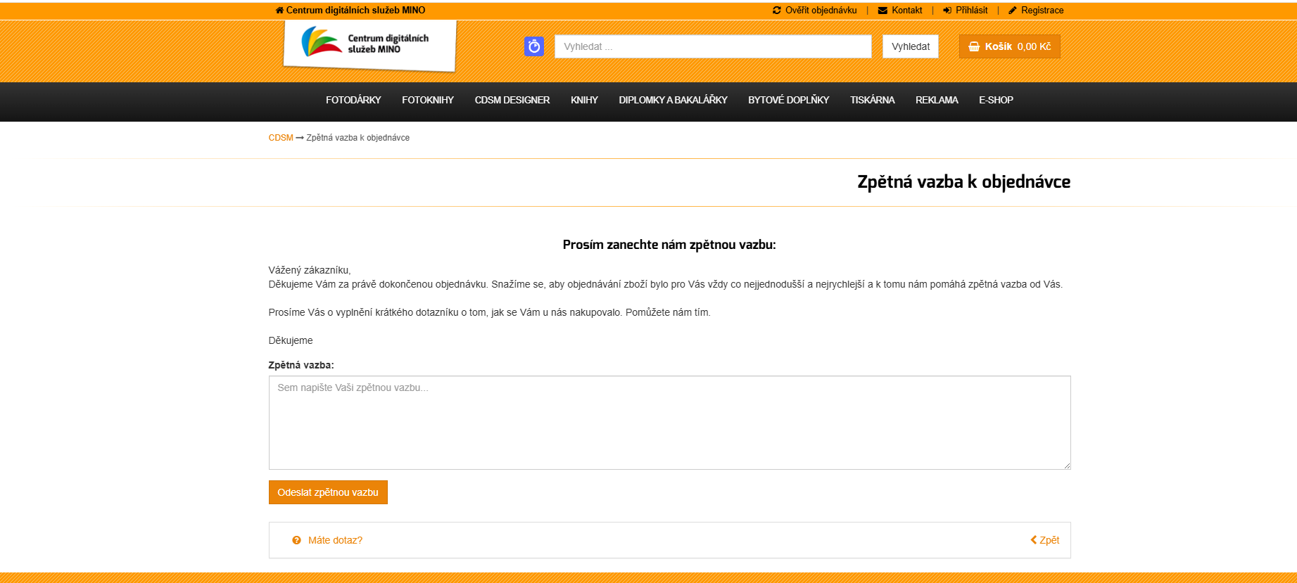 CDSM.cz Web Features