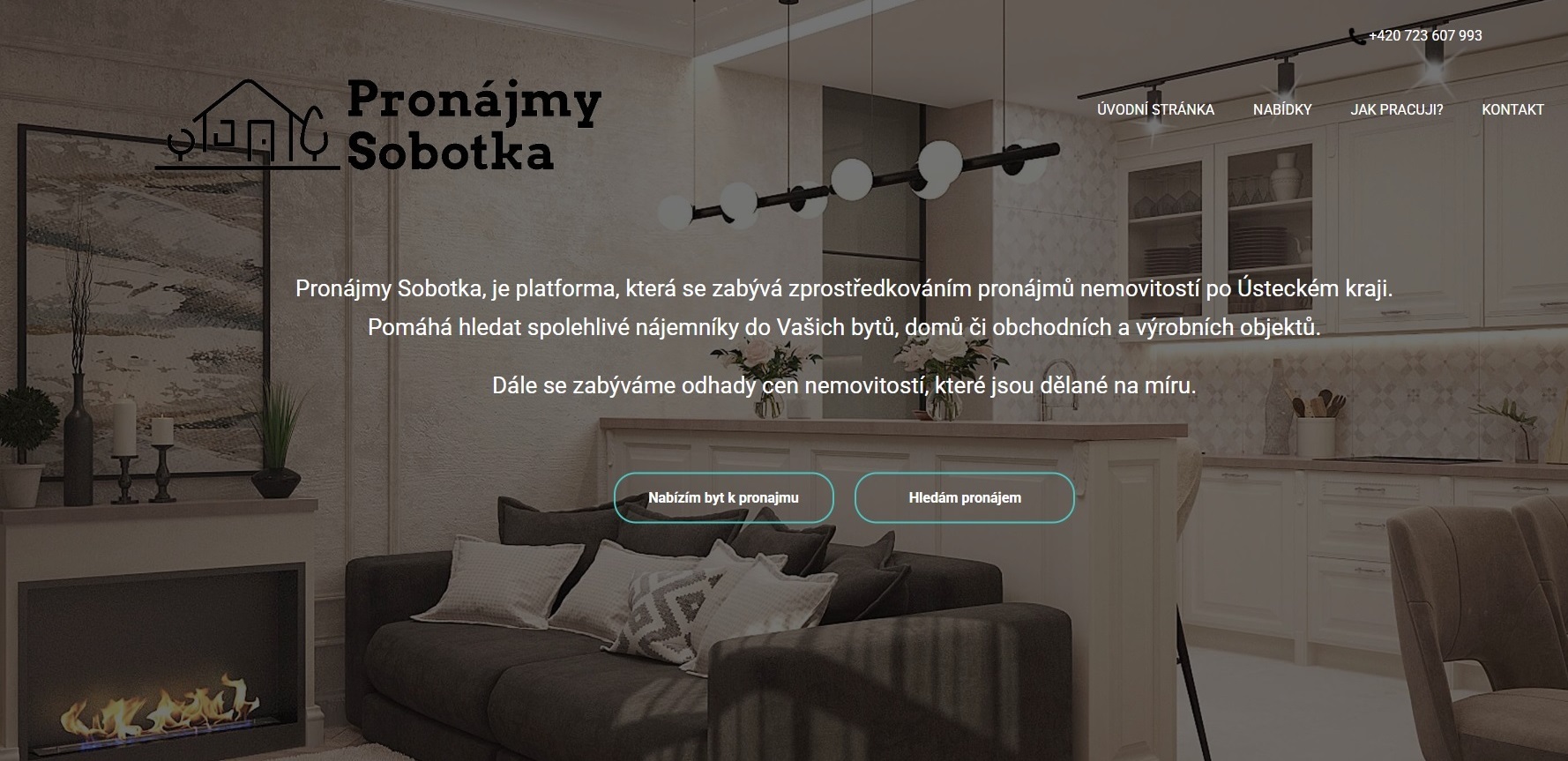 Pronajmy Sobotka Website (coming soon)